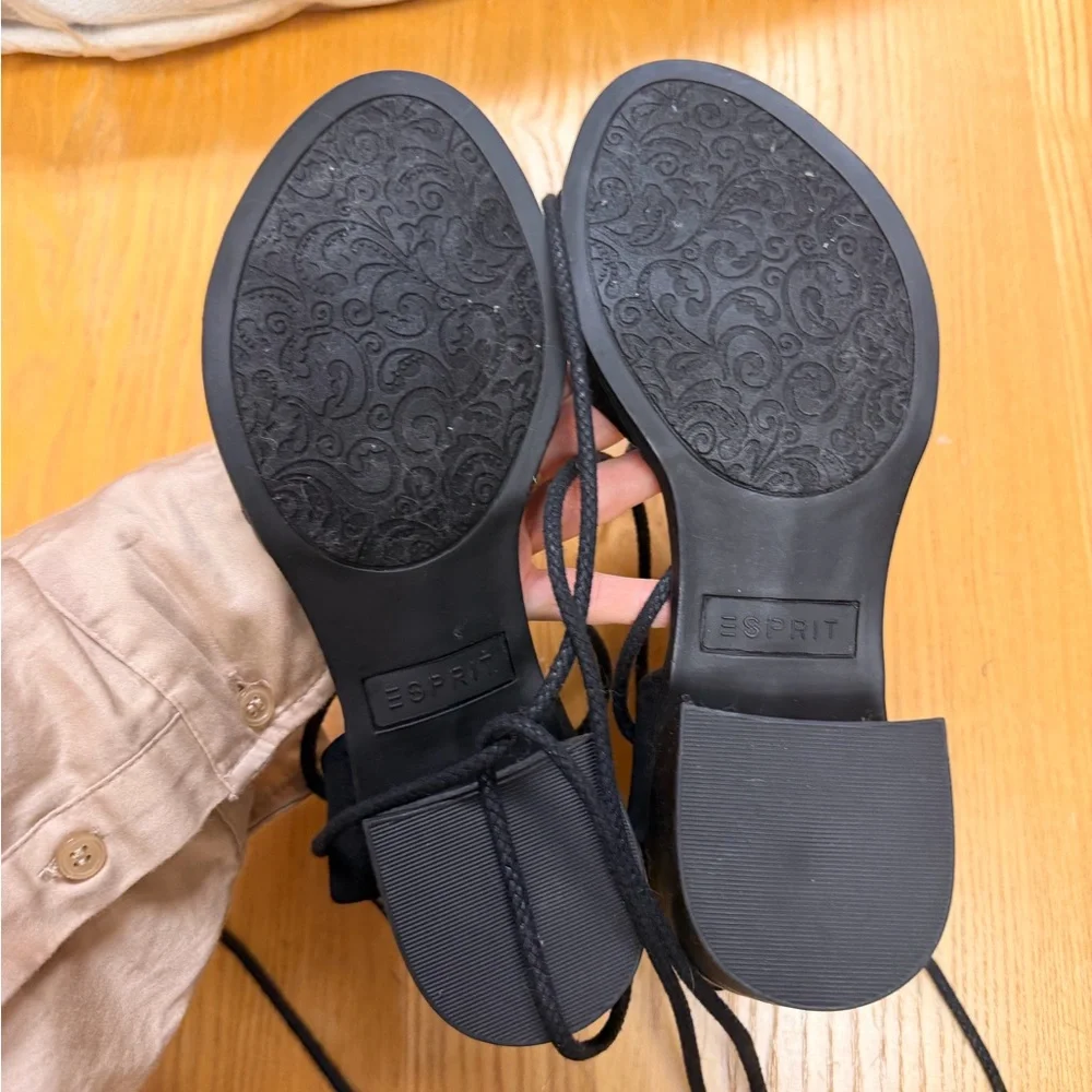 Esprit Elegant Black Lace-Up women’s sandals 8 us - Picture 5 of 5